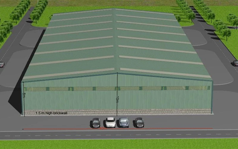 90x40 Prefabricated Steel Building Cost factory